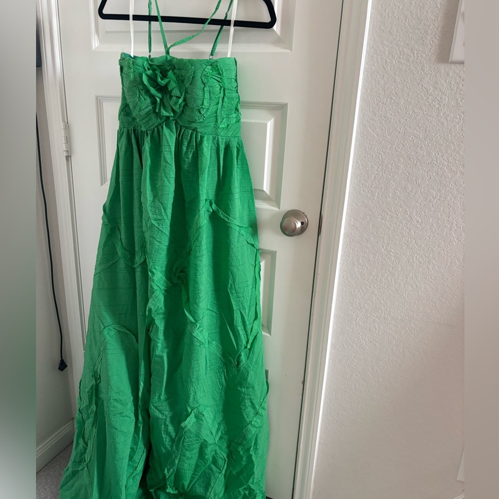Elegant Green Maxi Skirt